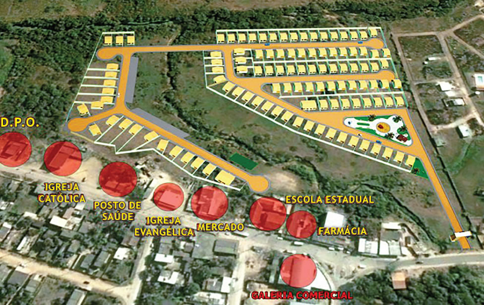 Mapa do condomínio